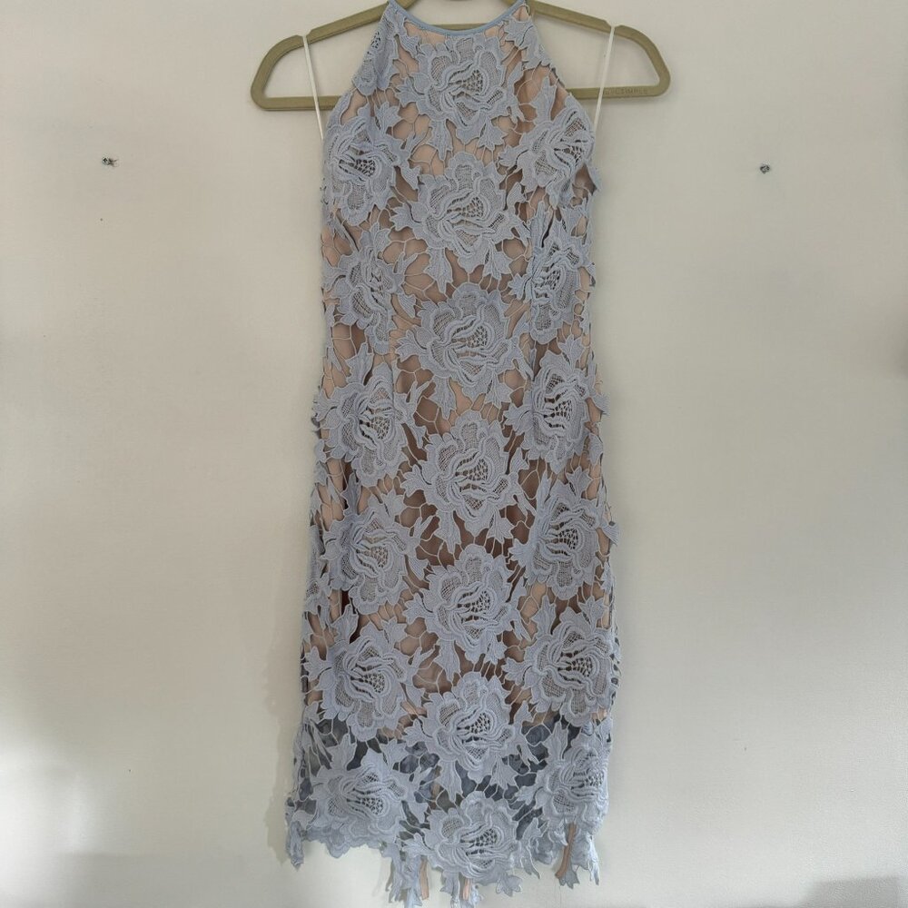 Keepsake The Label True Love Dress Size S Pastel Blue